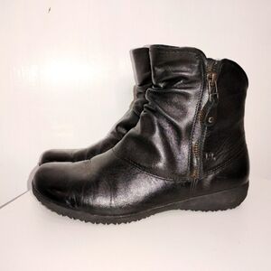 JOSEF SEIBEL LEATHER FLEECE BOOTIES